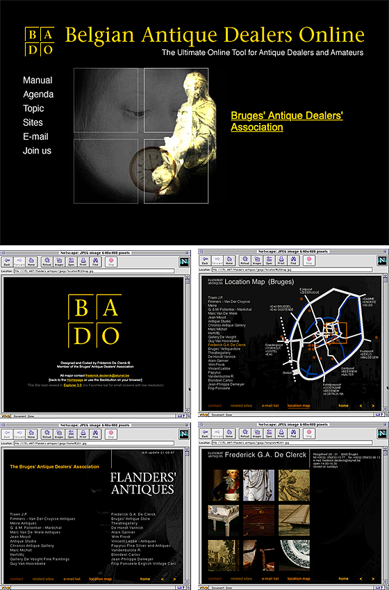 schermafbeeldingen van het functionele BADO prototype