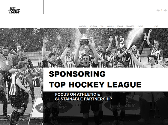 titel-slide presentatie Top Hockey League
