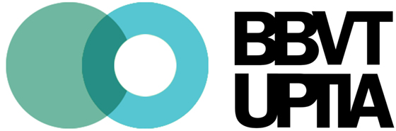 Visual identity, branding, webdesign en project management. logo BBVT - UPTIA