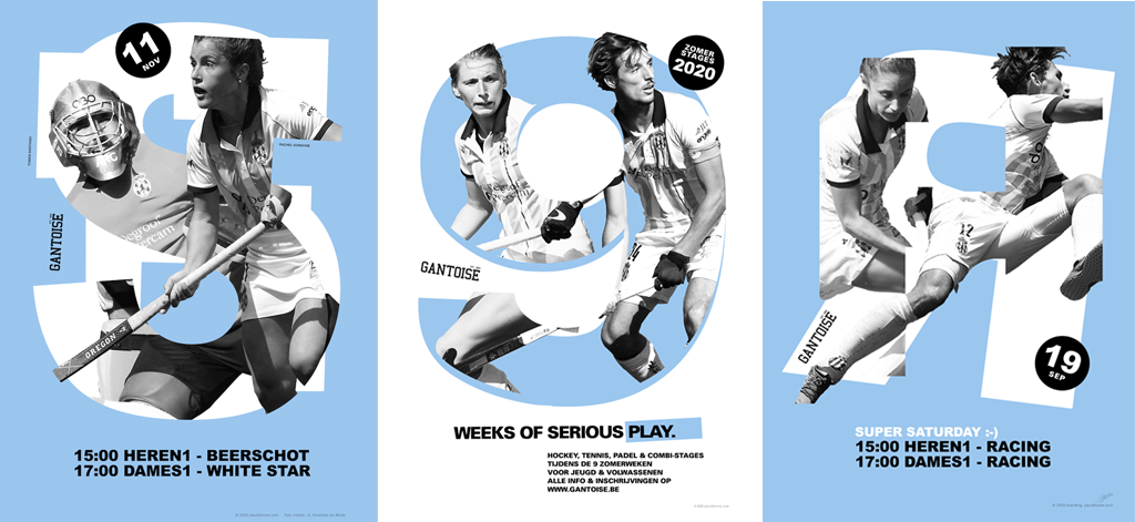 Gantoise Hockey Tennis & Padel Summer Camps 2020 posters (Paul D'hoore)